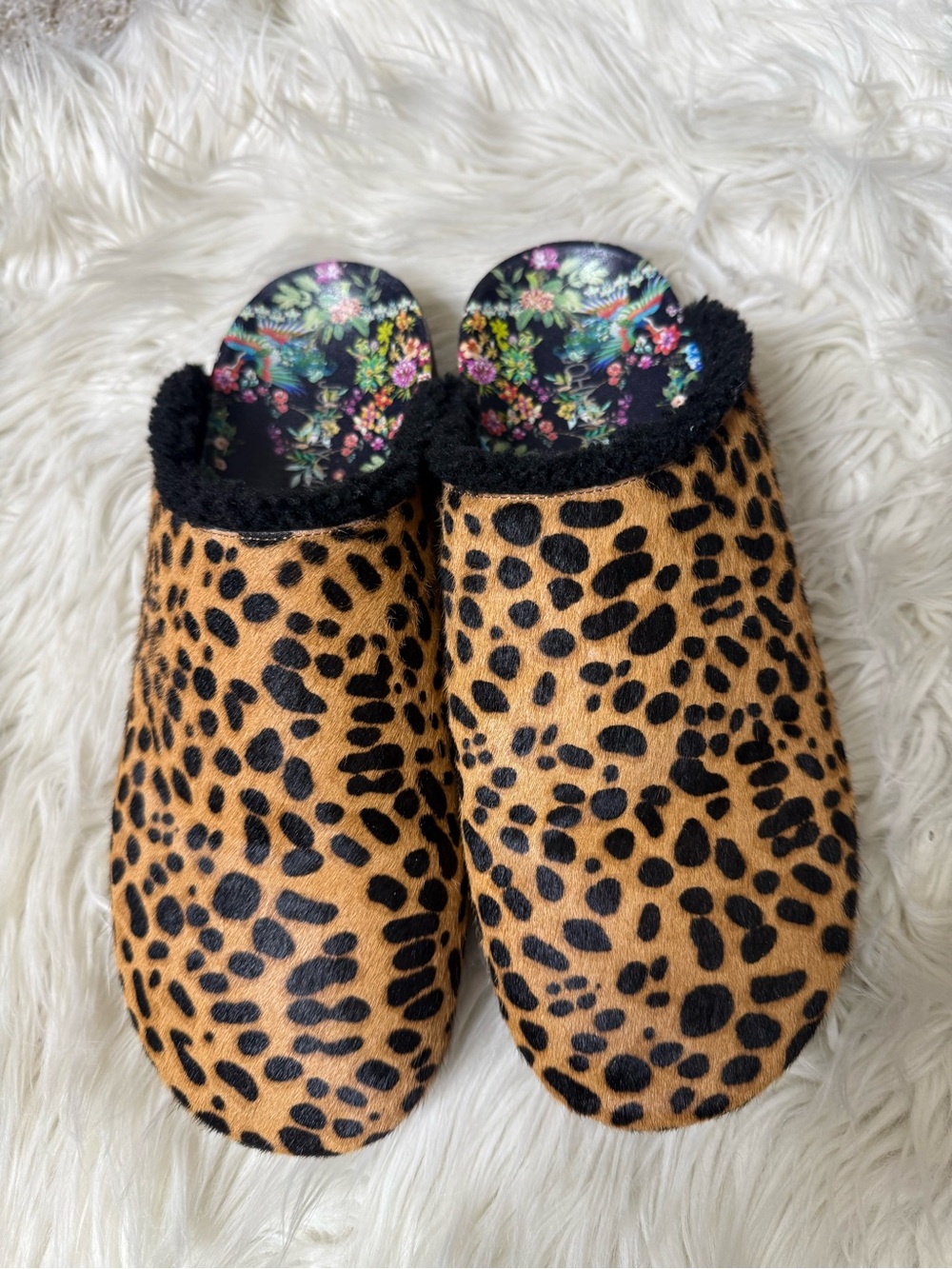 Johnny Was Leopard-Print Slip-On Mules 10